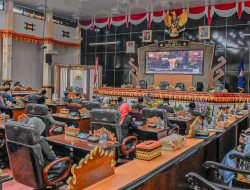 Anggota Forkopimda Metro Dengarkan Pidato Terakhir Jokowi dalam Peringatan HUT RI