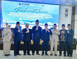 Wakil Wali Kota Metro Hadiri Pelantikan Wakil Rektor Universitas Muhammadiyah Metro