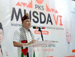 Wali Kota Metro Hadiri Musda VI PKS, Ajak Seluruh Partai Jaga Kebersamaan dan Harmoni Politik Daerah