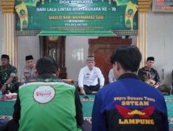 Doa Bersama Peringati Hari Lalu Lintas Bhayangkara ke-70, Wali Kota Metro Ajak Teladani Akhlak Rasulullah SAW